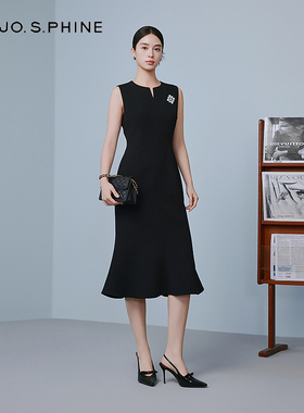 【舒心】朗姿/MOJO AVENUE莫佐优雅设计感鱼尾连衣裙无袖