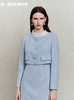 朗姿/MOJO莫佐2026春新品优雅千金假两件连衣裙通勤约会包臀裙