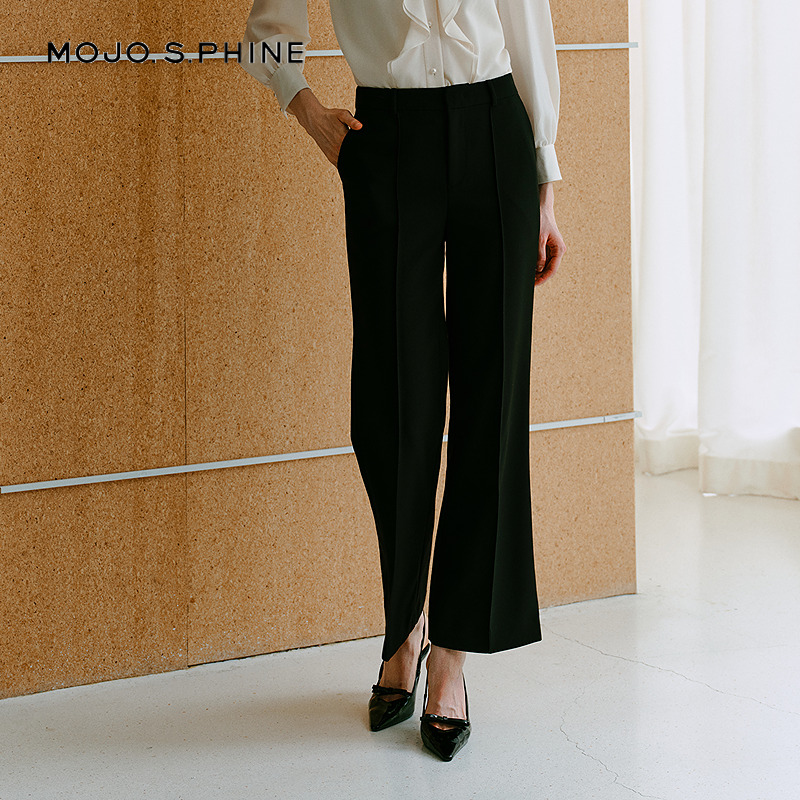 【舒心】MOJO莫佐2025冬新款职场大女主干练经典黑色西装裤女商务