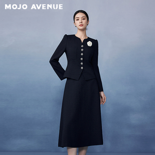 高 AVENUE莫佐韩国肌理感山茶花小香风短外套2025年新款 朗姿 MOJO