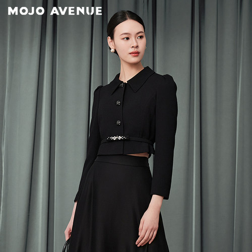 朗姿/MOJO AVENUE莫佐法式优雅静奢风收腰短外套2025年新款