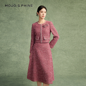 朗姿 粗 赫本小香风短外套2024年秋冬新款 MOJO AVENUE莫佐法式