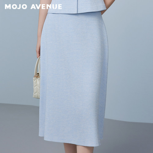 【玛德琳AUPY】朗姿/MOJO AVENUE千金名媛优雅立体剪裁A字半身裙