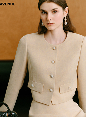 MOJO AVENUE莫佐2025新款简约优雅西装外套女秋利落气质通勤箱型