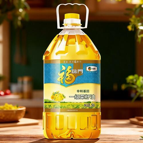 福临门非转基因一级菜籽油5L /桶装食用油植物油炒菜饭店煎炸