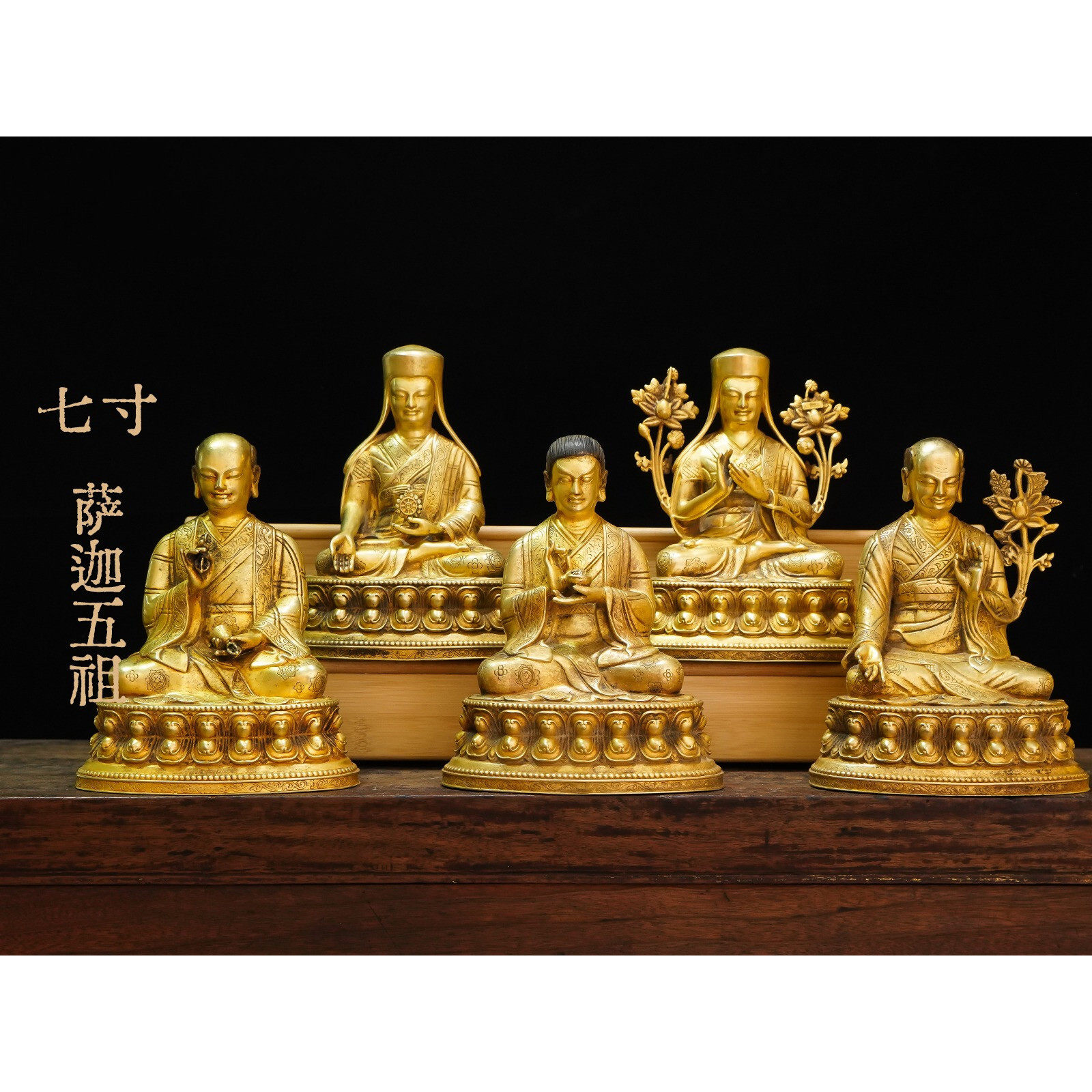 纯铜佛像工艺品鎏金做旧系列