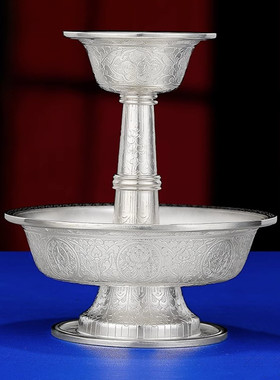 纯银护法杯足银s990尼泊尔手工