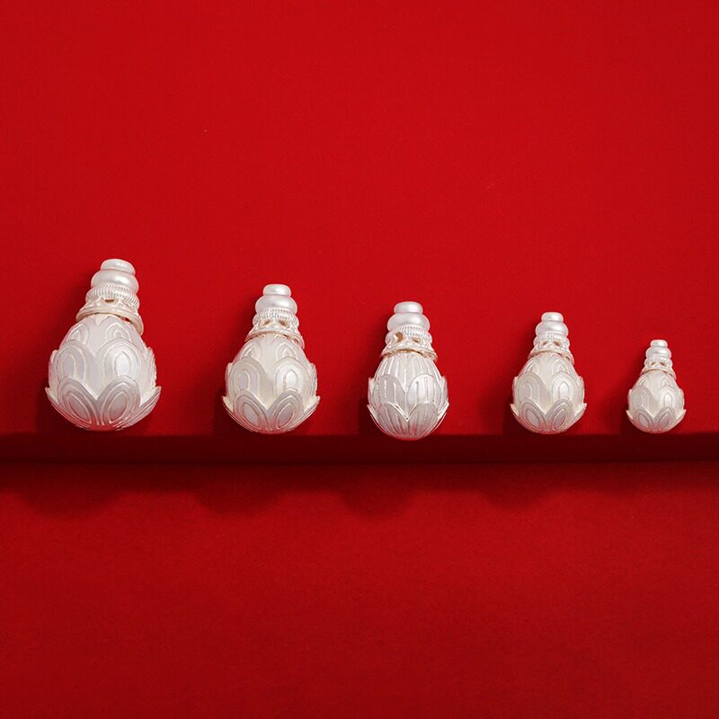 S925纯银三通莲花三通diy