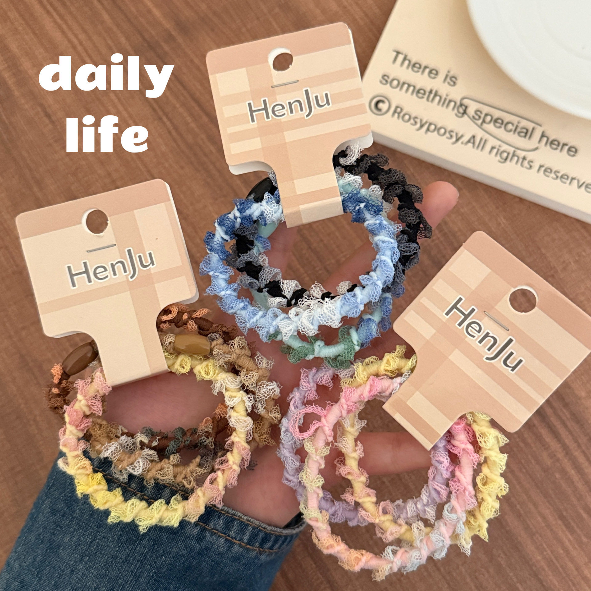 新年韩系螺纹耐用蕾丝边发绳简约不伤发皮筋发圈高颜值彩色,饰品/流行首饰/时尚饰品新,发饰,淘宝优惠券,粉丝福利购,淘宝优惠卷