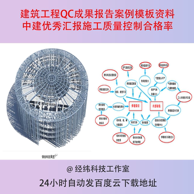 建筑工程QC成果报告案例模板资料中建优秀汇报施工质量控制合格率