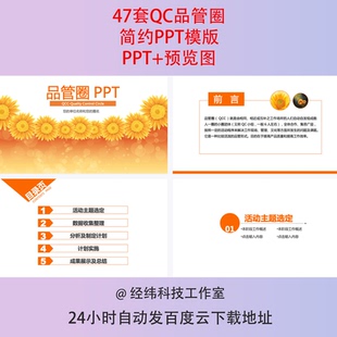 品管圈QC医疗PPT模板成品小组成果汇报护理柏拉图表鱼骨妇科动态