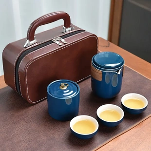 旅行茶具套装 快客杯日式 小套户外车载出差家用功夫茶杯茶壶便携式