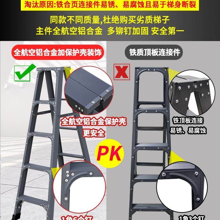 字梯家加用铝合金厚2米多人功能室折叠伸缩升降双面工程F9THH9MH