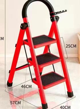 子家用梯折AL827312叠加厚碳钢人字子梯梯移动楼梯伸缩梯步梯室内