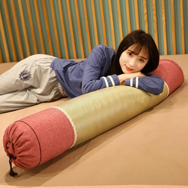 凉床席圆柱长抱枕凉冰床上夹腿睡觉头靠垫侧睡靠枕FT688-FT席长条