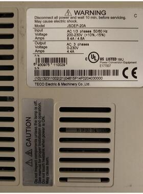 电机驱动器 JSDEP-20A(-B)/JSMA-LC08ABK01 兼维修 可调参数