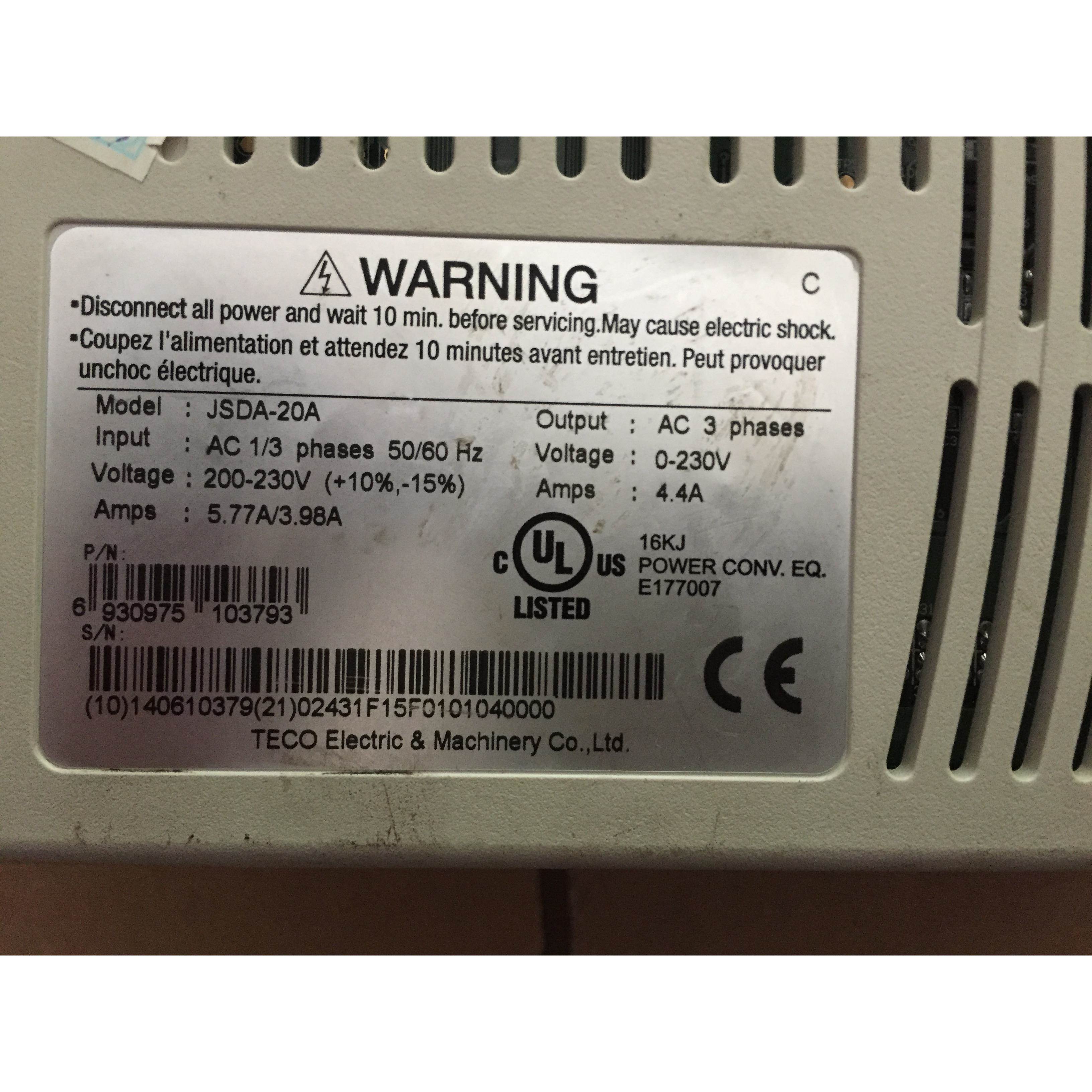 原装拆机伺服 JSDA-20A/TSB08751C-2BT3-1/TSC08751C-3NT3-1