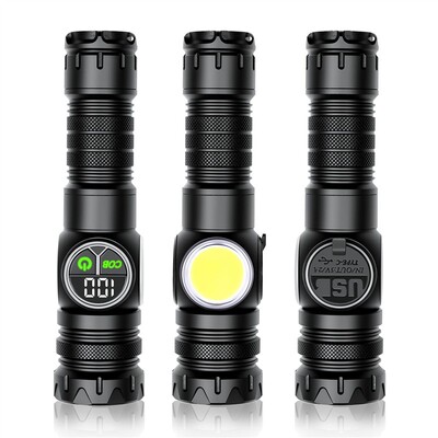Multifunctional Outdoor Light Magnetic Tail Work Flashlight