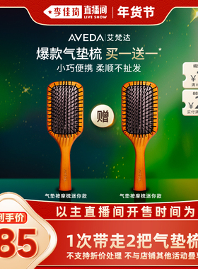 【 李佳琦直播间时尚节】Aveda艾梵达头皮按摩迷你气垫梳蓬松