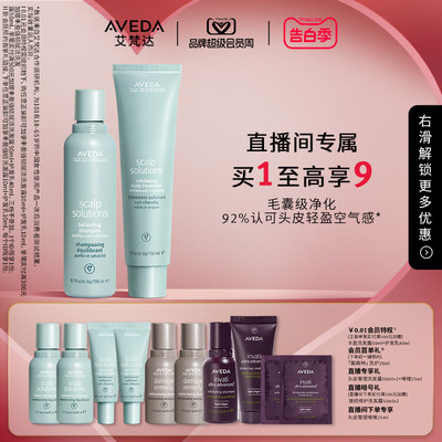 Aveda头皮管理洗发露+啫喱清洁