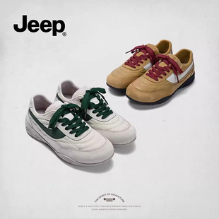 jeep户外登山鞋女2026新款复古百搭运动鞋轻便防滑软底不累脚女鞋