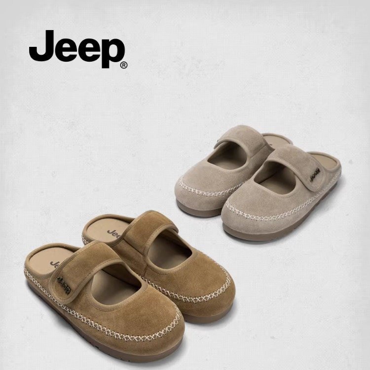 jeep勃肯鞋半拖2025新款夏季透气一脚蹬平底鞋玛丽珍女鞋凉拖外穿,女鞋,勃肯鞋/软木鞋,淘宝优惠券,粉丝福利购,淘宝优惠卷