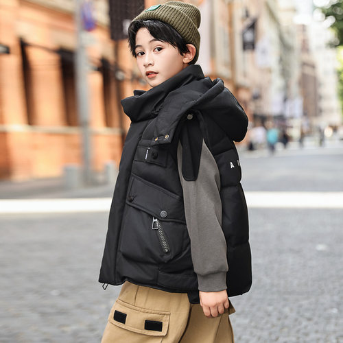 OT童羽绒服马甲加厚背心坎肩