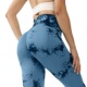 waisted tight seamless High tie dyed pants高腰无缝扎染紧身裤
