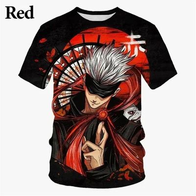 Fashionable 3D anime printed loose T-shirt 时尚3d动漫印花T恤