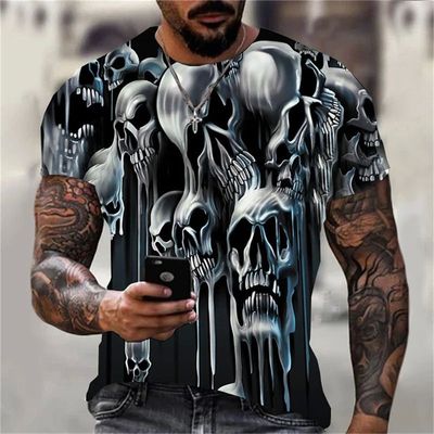 Men's Fashion 3D Digital Printed T-shirt 男时尚3d数码印花T恤