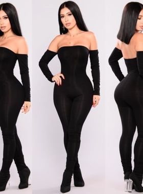 Fashion chest wrapped sexy jumpsuit women 时尚裹胸性感连体裤