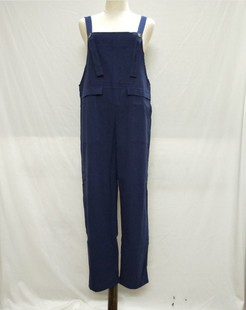 背带裤 with casual 口袋长款 overalls 时尚 Long pockets stylish