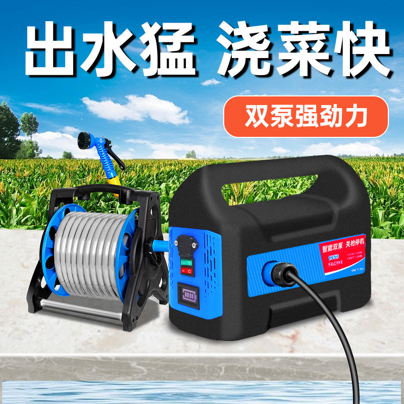 充电式抽水泵家用浇水灌溉农用便携电动水泵小型锂电池高续航