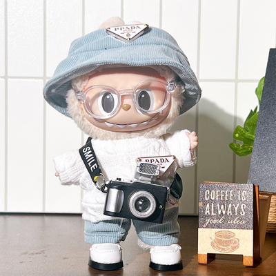 labubu公仔衣服背带裤套装