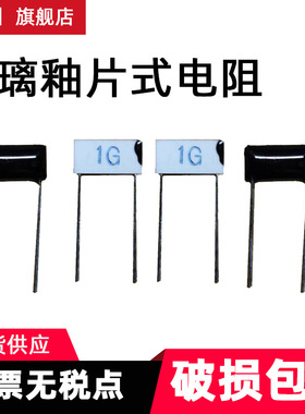 玻璃釉片式1G2G3G5G10G100M 150M200M300M 电阻 5X10mm