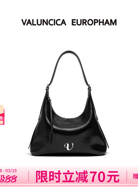 Valuncica/华伦西亚沙漏包新款小众牛皮hobo包大容量通勤托特包女