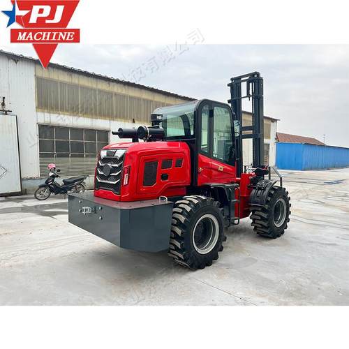 全地形货物搬运运输车 液压式工地装卸运输叉车 坡地搬运运输设备