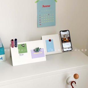 一间公寓家居ins风留言板手机支架桌面工位好物磁吸收纳创意礼物