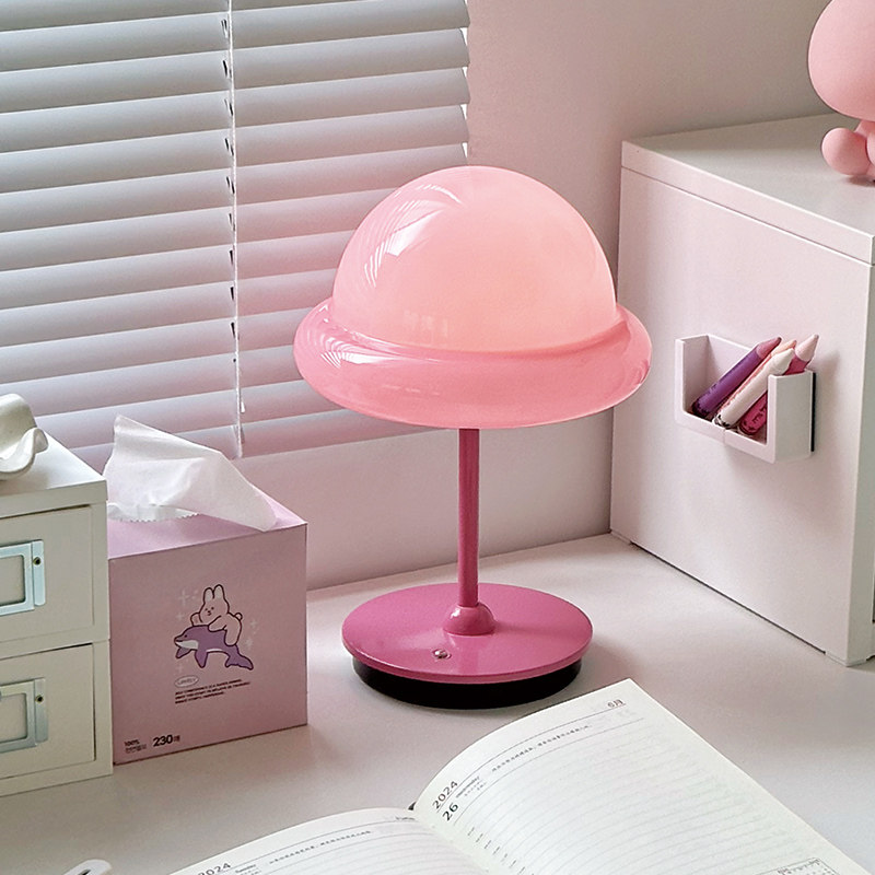 一间公寓家居ins风韩国博主棒棒糖造型台灯充电小夜灯氛围装饰