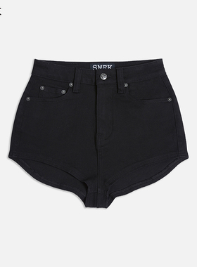 SMFK 舞团牛仔短裤Dancer裤子经典基本款高腰弹力辣妹牛仔裤