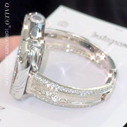 QALUO适用iwatch拉丝手镯表带