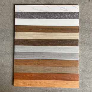 踢脚线100x800瓷砖防潮防污耐磨仿实木纹客厅卧室餐厅墙地角线