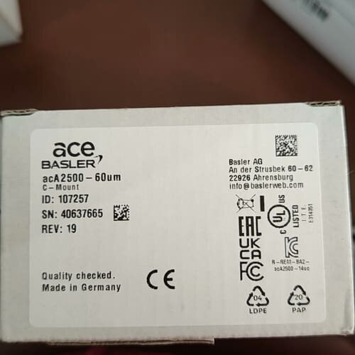 巴斯勒Basler工业相机acA2500-60um，