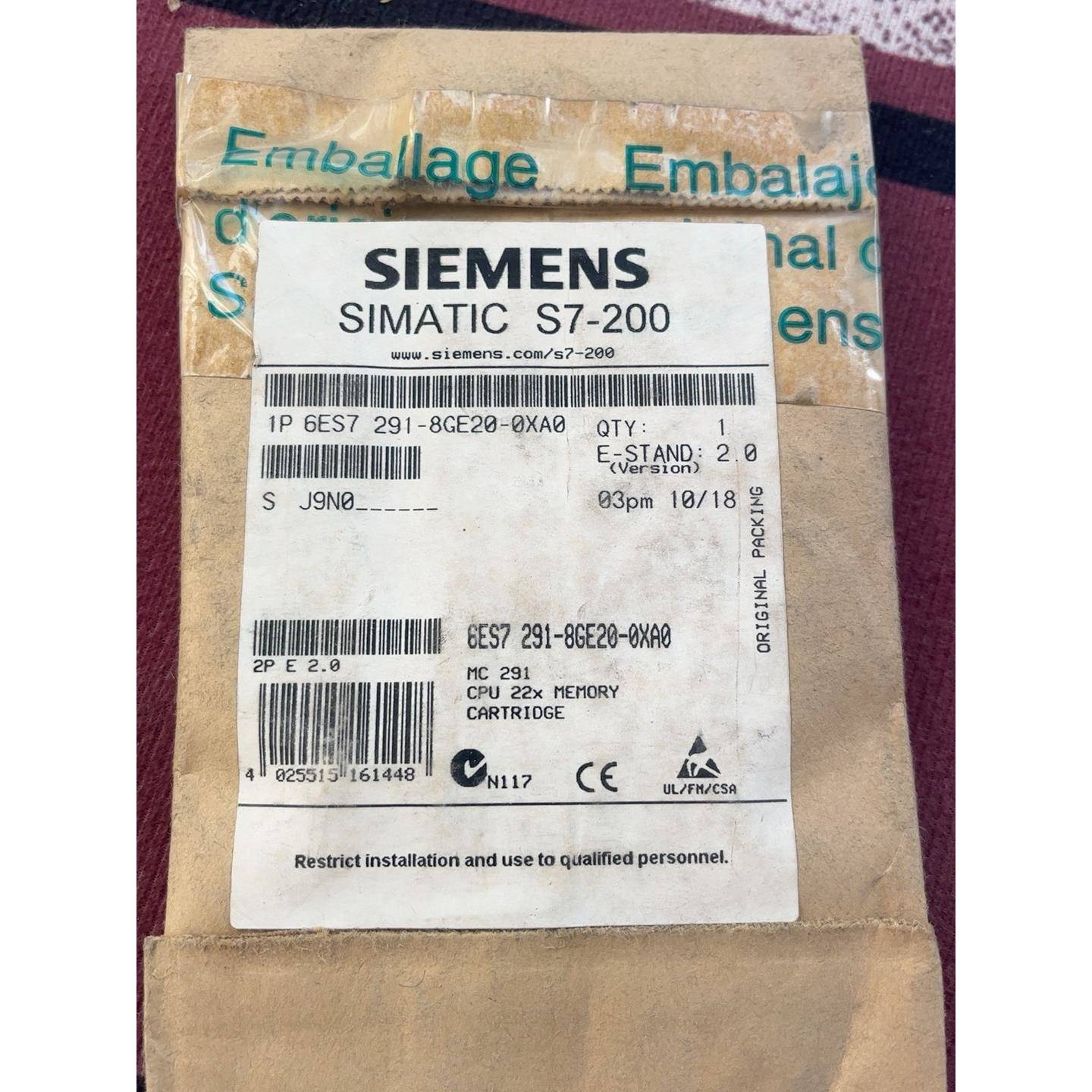 6ES7291-8GE20-0XA0200PLC储存模