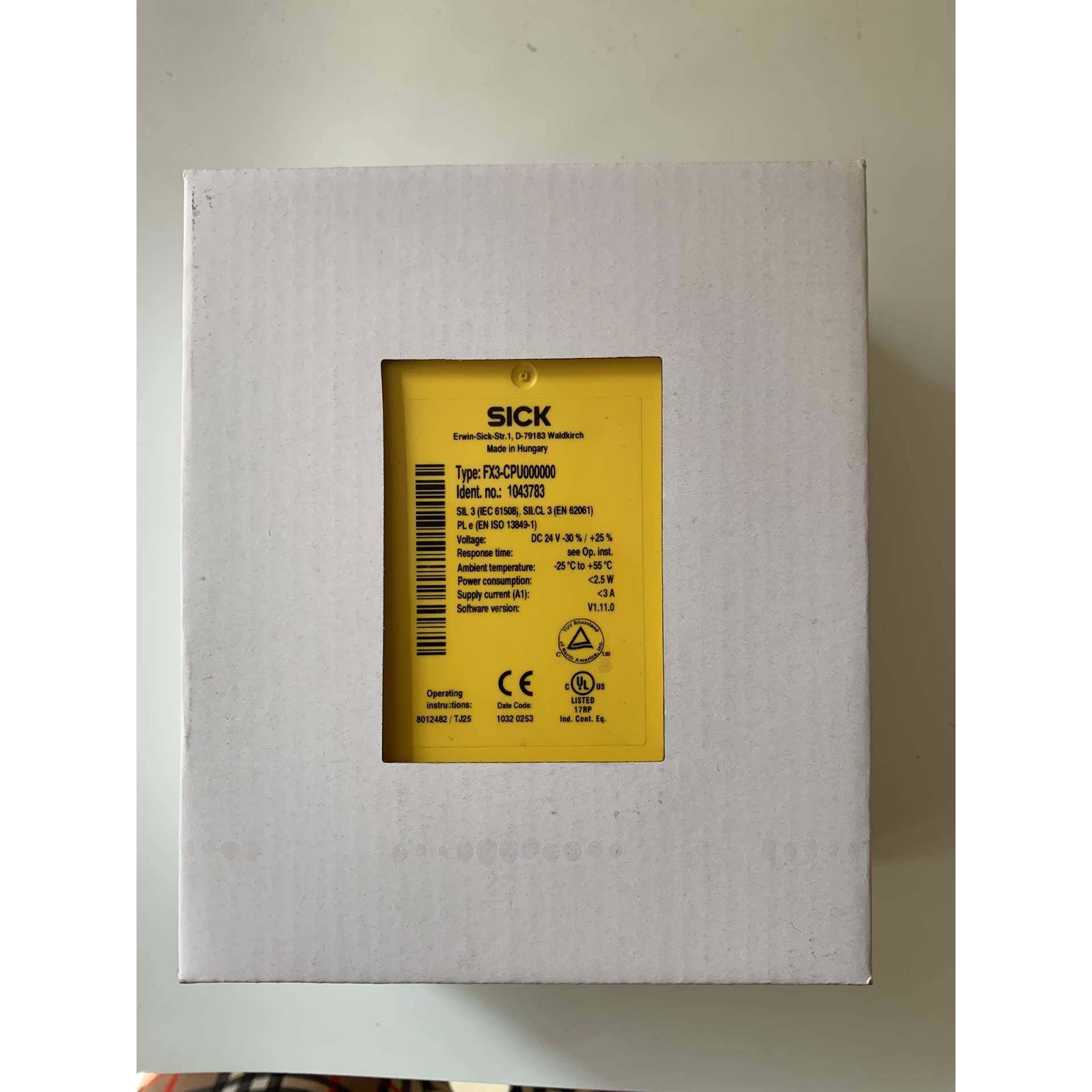 FX3-CPU000000西克1043783安全继电器FX3