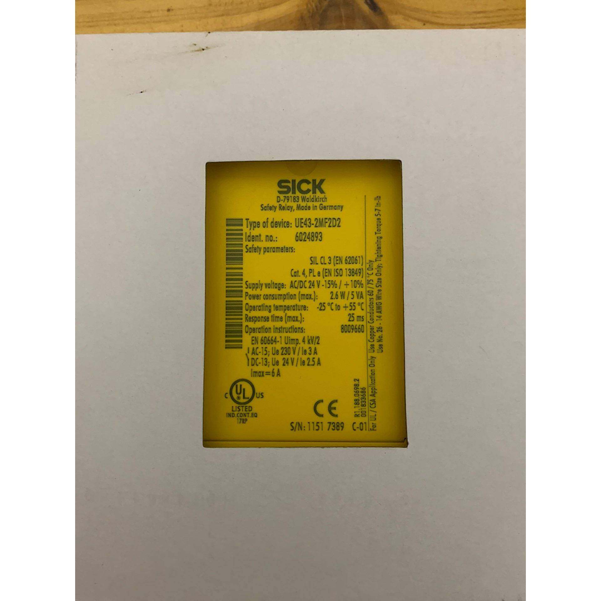 SICK安全继电器UE43-2MF2D2 6024893