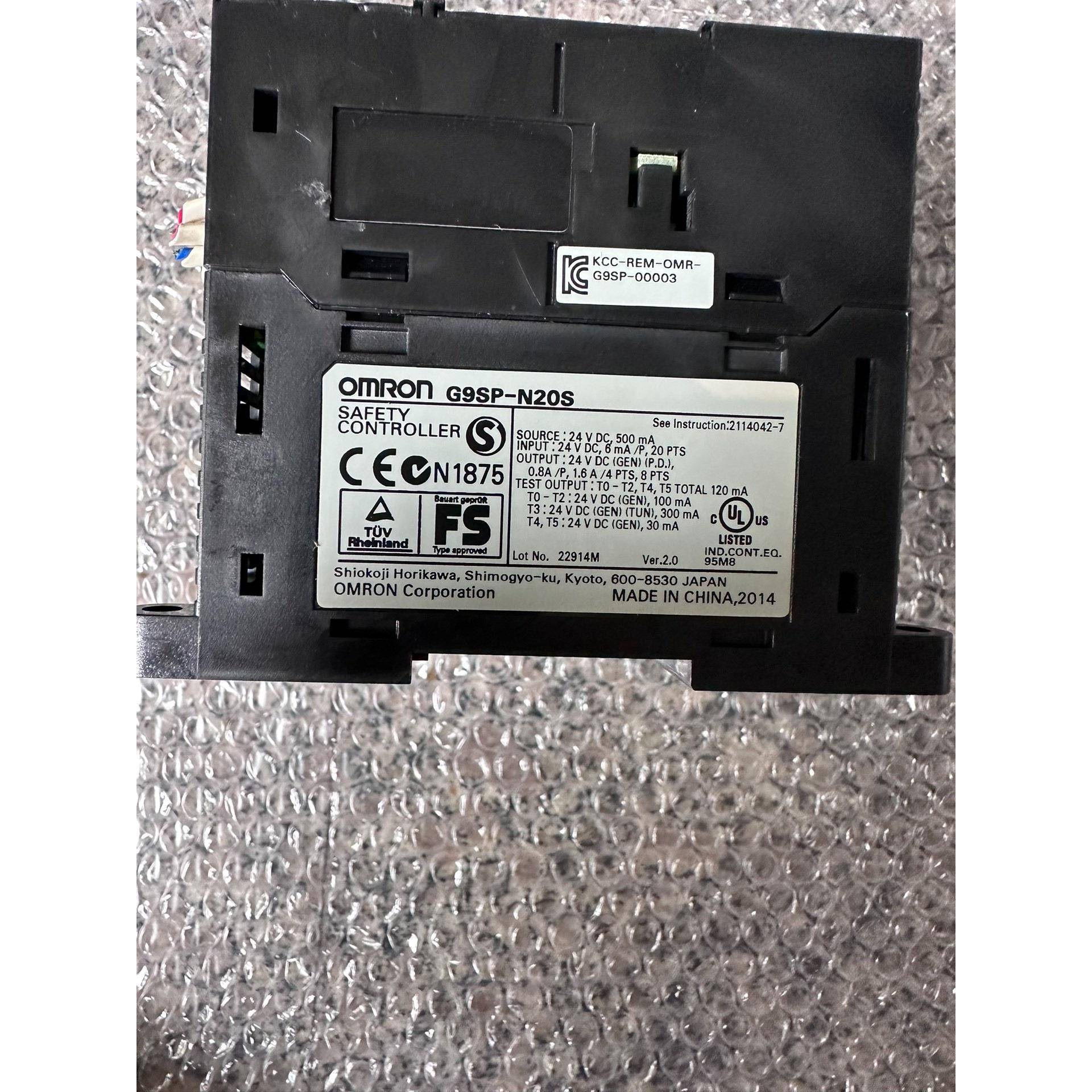 安全PLC可编程控制器 G9SP-N20S原