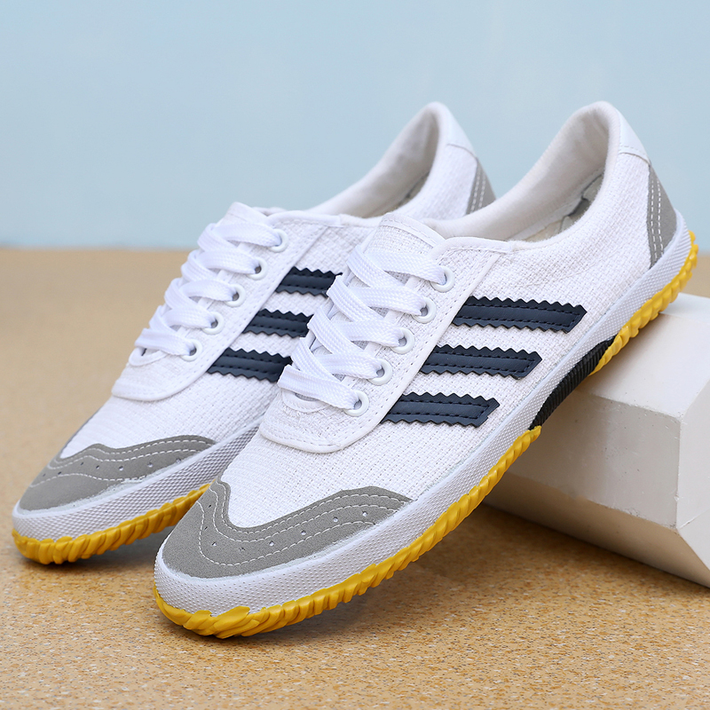 经典复古运动鞋男牛筋底田径训练鞋排球鞋武术帆布鞋防滑乒乓球鞋