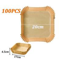 50/100Pcs Air Fryer Disposable Paper Air Fryer Accessories S thumbnail 4