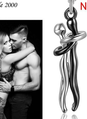 Jewelry Couple Necklace Female Personality Hug Pendant Neckl